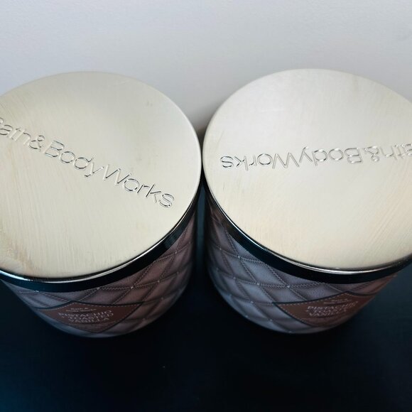 (2) Bath & Body Works PISTACHIO & TOASTED VANILLA 3 Wick Candles NEW - Picture 2 of 5